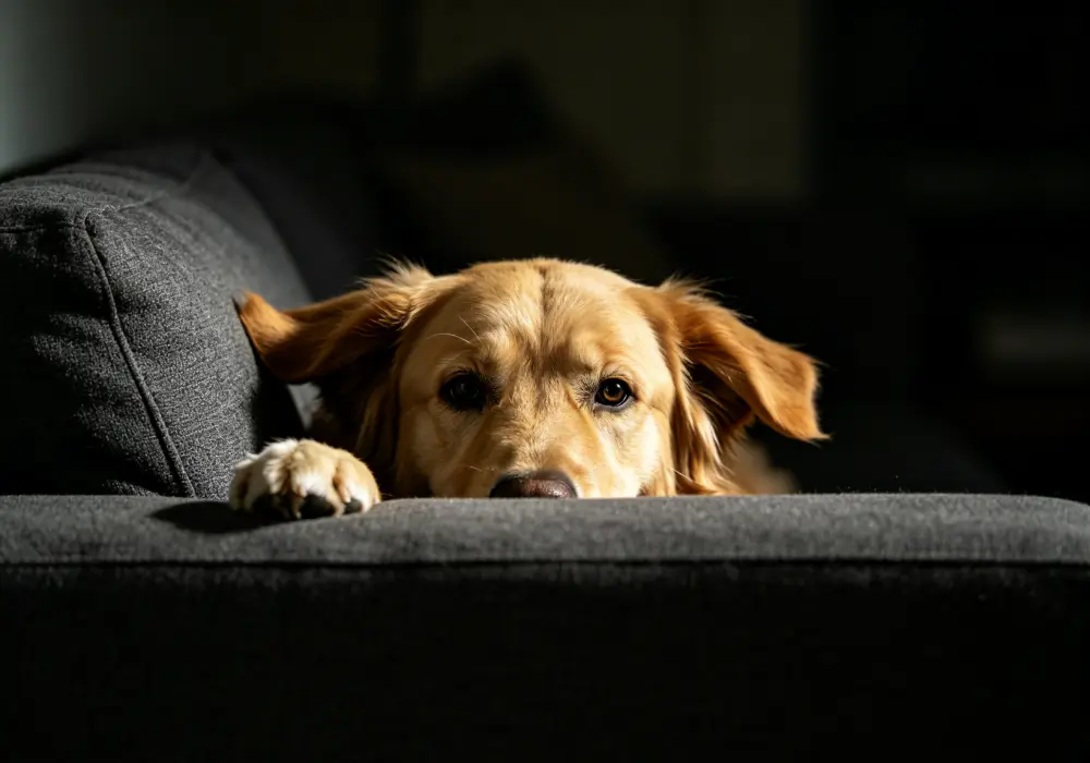 dog acting different