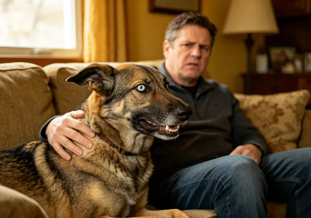 dog guarding owner behavior