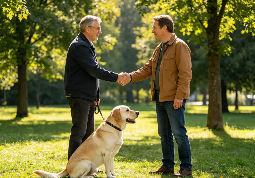dog guarding owner behavior