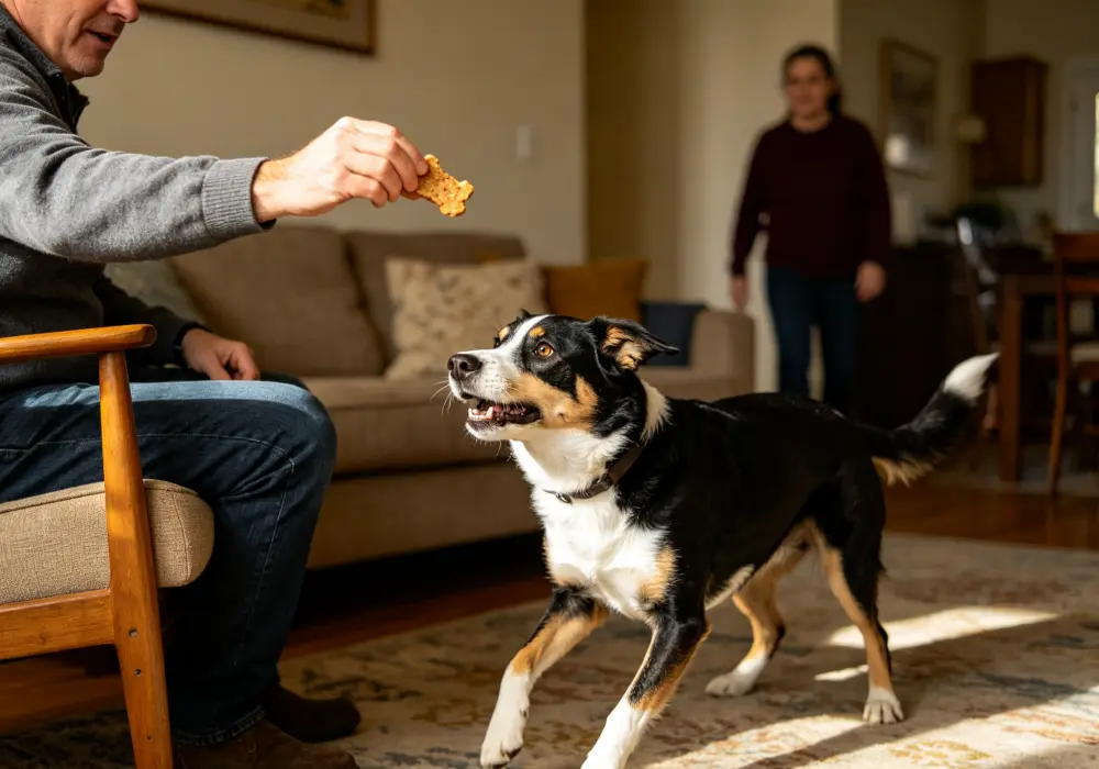 dog guarding owner behavior