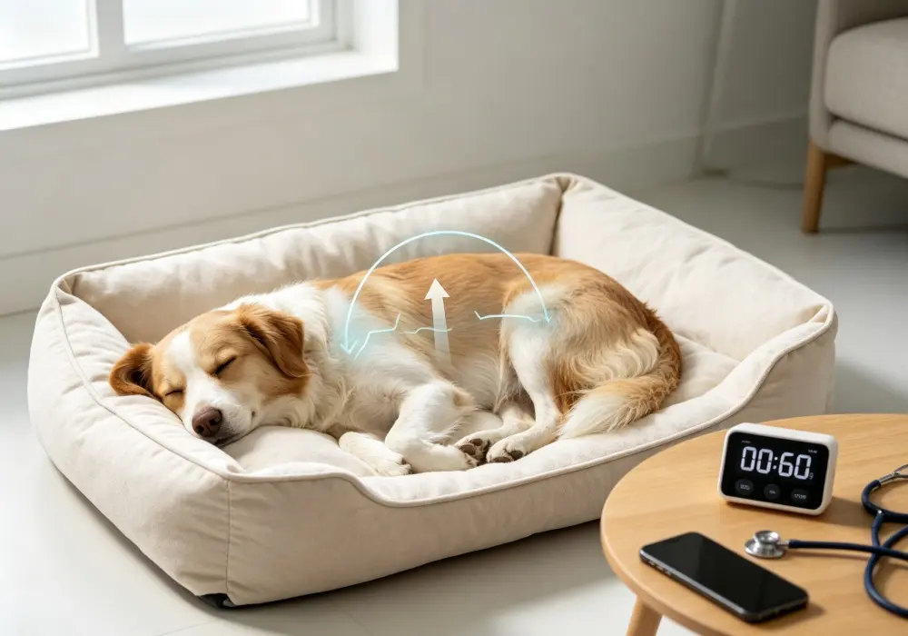 How to Count a Dog's Sleeping Respiratory Rate How to count a dog's sleeping respiratory rate for one minute